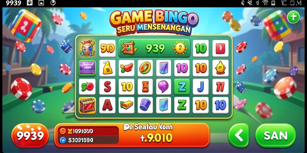 Tampilan gameplay menarik dari game Bingo 9939.