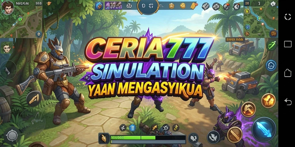 Tampilan gameplay menarik dari CERIA777 yang menunjukkan simulasi interaksi sosial.
