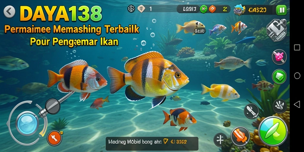 Gameplay DAYA138 yang menampilkan aksi memancing yang seru.