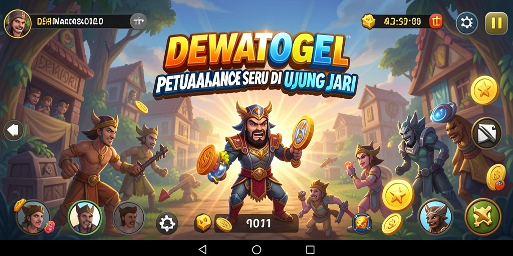 Tampilan gameplay seru DEWATOGEL yang penuh tantangan.
