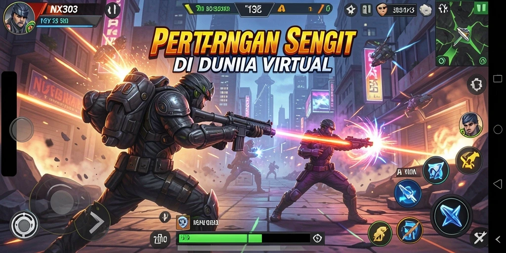 Gameplay seru dan intens di NX303 dengan karakter unik.