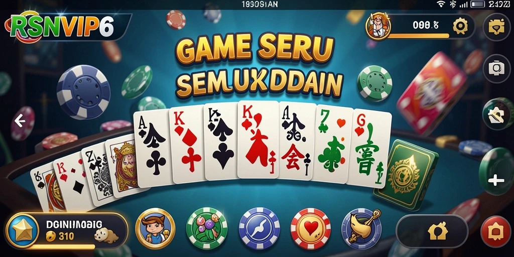 Screenshot gameplay RSNVIP6 menampilkan aksi seru dalam permainan Domino.