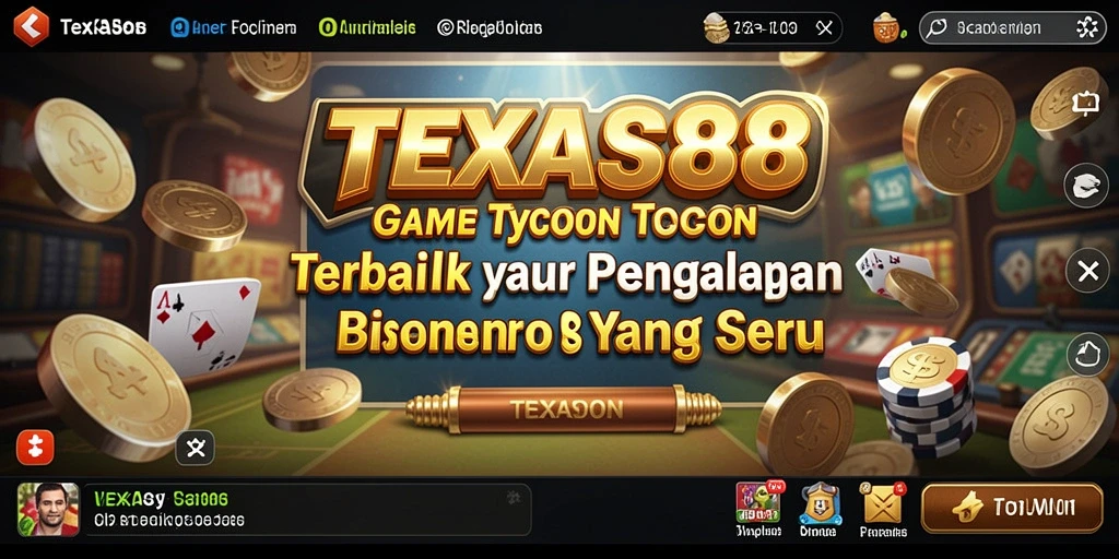Gameplay menarik TEXAS88 yang menggambarkan simulasi Tycoon.