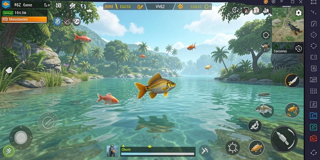 Tangkapan ikan yang besar dan indah dari game VV62
