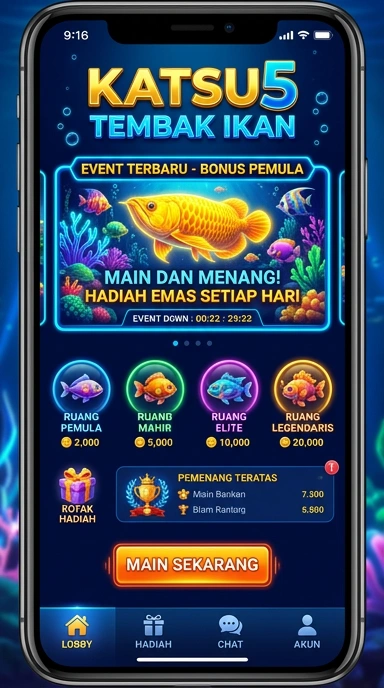 Tampilan antarmuka Katsu5 yang menarik dan mudah digunakan.